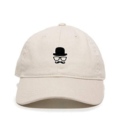 Gentleman French Mustache Baseball Cap Embroidered Cotton Adjustable Dad Hat