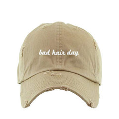 Bad Hair Day Vintage Baseball Cap Embroidered Cotton Adjustable Distressed Dad Hat